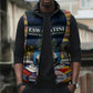 Eswatini Independence Day Sleeveless Puffer Jacket Freedom Pride - Lion Elephant - Strelitzia Flowers
