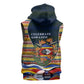Eswatini Independence Day Sleeveless Zip Hoodie Freedom Pride - Lion Elephant - Strelitzia Flowers