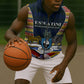Eswatini Independence Day Sleeveless Zip Hoodie Freedom Pride - Lion Elephant - Strelitzia Flowers
