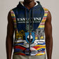 Eswatini Independence Day Sleeveless Zip Hoodie Freedom Pride - Lion Elephant - Strelitzia Flowers