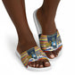 Eswatini Independence Day Slide Sandals Freedom Pride - Lion Elephant - Strelitzia Flowers
