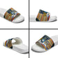 Eswatini Independence Day Slide Sandals Freedom Pride - Lion Elephant - Strelitzia Flowers