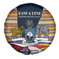 Eswatini Independence Day Spare Tire Cover Freedom Pride - Lion Elephant - Strelitzia Flowers