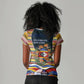Eswatini Independence Day Women V-Neck T-Shirt Freedom Pride - Lion Elephant - Strelitzia Flowers