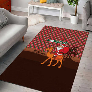 Morocco Christmas Area Rug Santa Claus Camel Caravan Desert Scene - African Pride