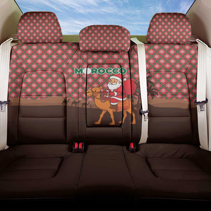 Morocco Christmas Back Car Seat Cover Santa Claus Camel Caravan Desert Scene - African Pride