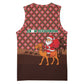 Morocco Christmas Basketball Jersey Santa Claus Camel Caravan Desert Scene - African Pride