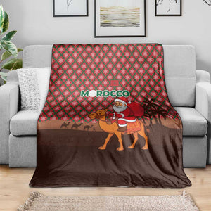 Morocco Christmas Blanket Santa Claus Camel Caravan Desert Scene - African Pride