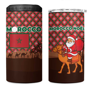 Morocco Christmas 4 in 1 Can Cooler Tumbler Santa Claus Camel Caravan Desert Scene - African Pride