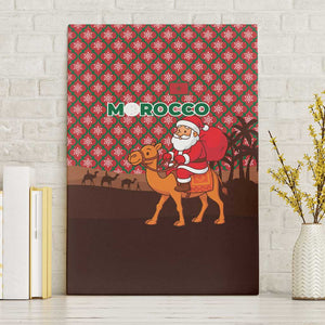 Morocco Christmas Canvas Wall Art Santa Claus Camel Caravan Desert Scene - African Pride