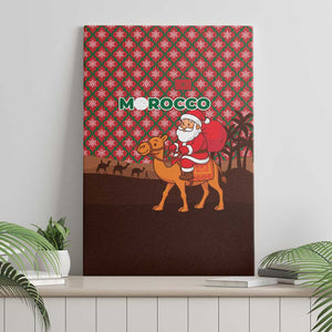 Morocco Christmas Canvas Wall Art Santa Claus Camel Caravan Desert Scene - African Pride