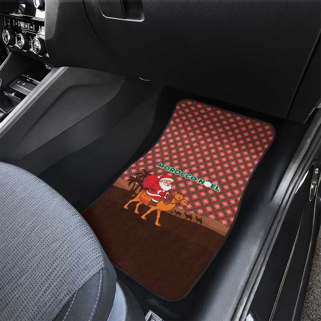 Morocco Christmas Car Mats Santa Claus Camel Caravan Desert Scene - African Pride