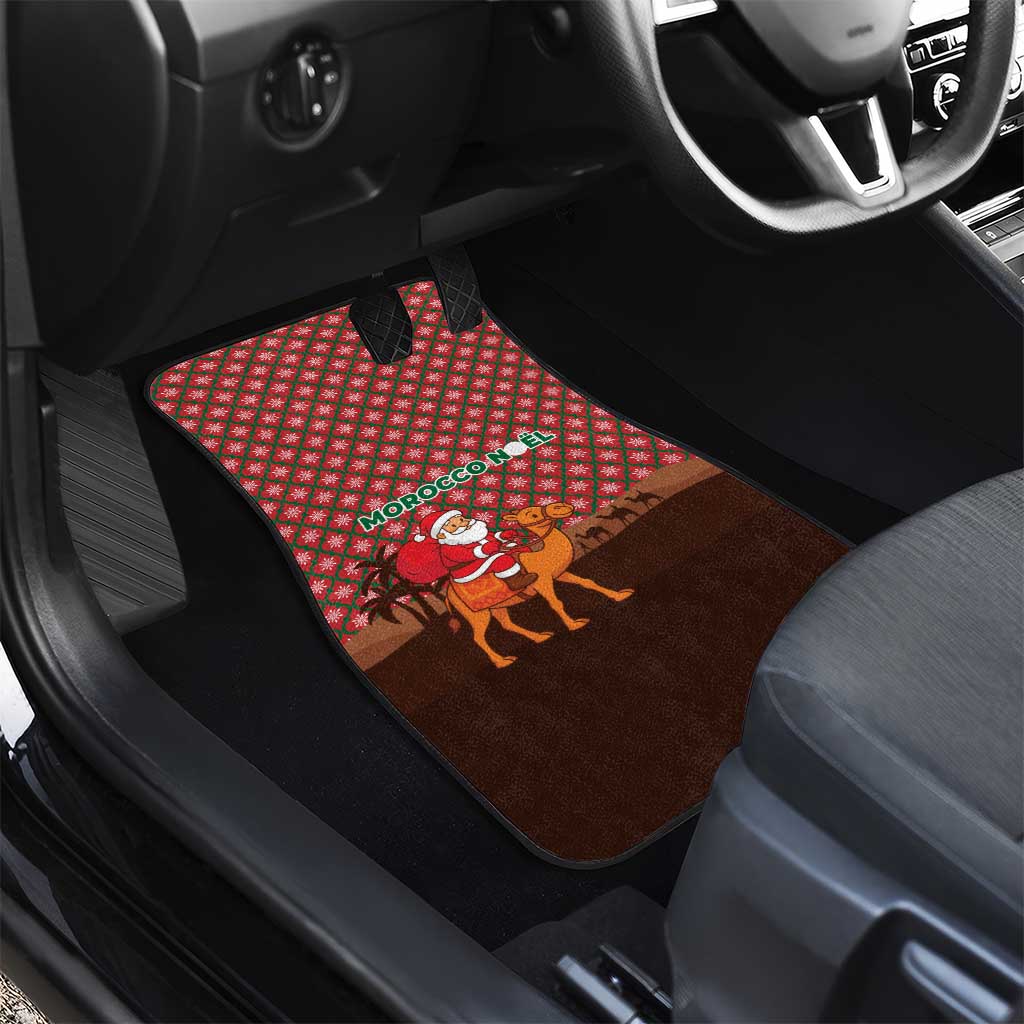 Morocco Christmas Car Mats Santa Claus Camel Caravan Desert Scene - African Pride