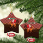 Morocco Christmas Ceramic Ornament Santa Claus Camel Caravan Desert Scene - African Pride