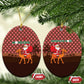 Morocco Christmas Ceramic Ornament Santa Claus Camel Caravan Desert Scene - African Pride