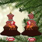Morocco Christmas Ceramic Ornament Santa Claus Camel Caravan Desert Scene - African Pride