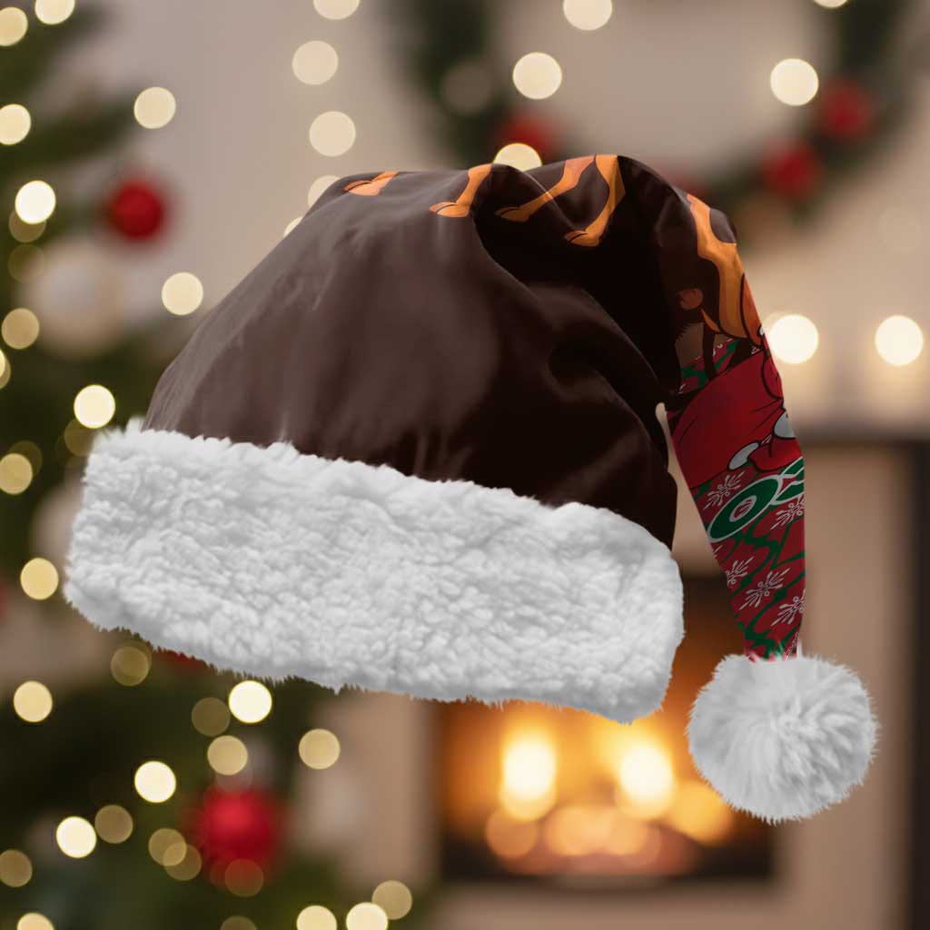 Morocco Christmas Santa Hat Santa Claus Camel Caravan Desert Scene - African Pride