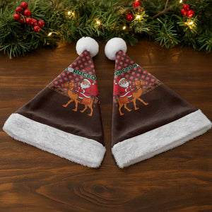 Morocco Christmas Santa Hat Santa Claus Camel Caravan Desert Scene - African Pride