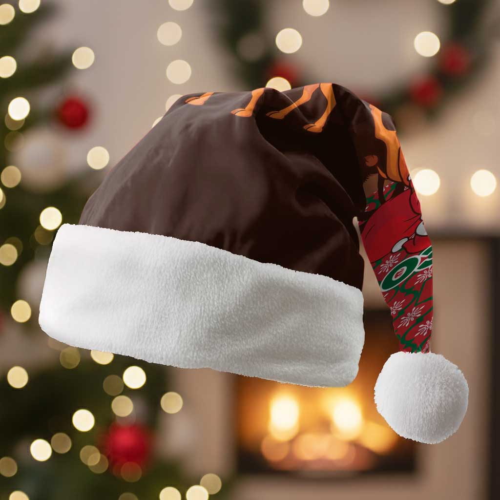Morocco Christmas Santa Hat Santa Claus Camel Caravan Desert Scene - African Pride