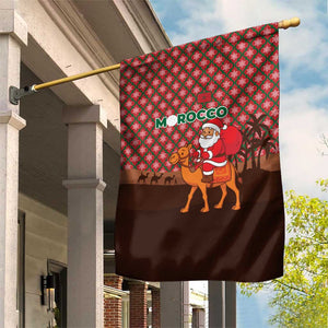 Morocco Christmas Garden Flag Santa Claus Camel Caravan Desert Scene - African Pride