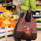 Morocco Christmas Grocery Bag Santa Claus Camel Caravan Desert Scene - African Pride