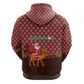 Morocco Christmas Hoodie Santa Claus Camel Caravan Desert Scene - African Pride