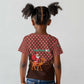 Morocco Christmas Kid T shirt Santa Claus Camel Caravan Desert Scene - African Pride