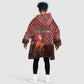 Morocco Christmas Kid Wearable Blanket Hoodie Santa Claus Camel Caravan Desert Scene - African Pride