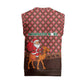 Morocco Christmas Knitted V-Neck Vest Santa Claus Camel Caravan Desert Scene - African Pride