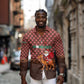 Morocco Christmas Long Sleeve Button Shirt Santa Claus Camel Caravan Desert Scene - African Pride