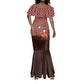 Morocco Christmas Mermaid Dress Santa Claus Camel Caravan Desert Scene - African Pride