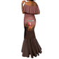 Morocco Christmas Mermaid Dress Santa Claus Camel Caravan Desert Scene - African Pride