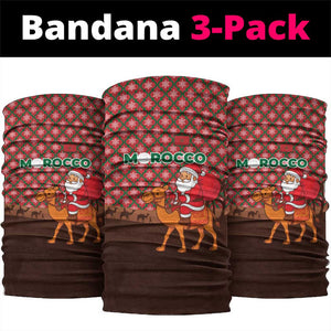 Morocco Christmas Neck Gaiter Santa Claus Camel Caravan Desert Scene - African Pride