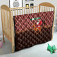 Morocco Christmas Quilt Santa Claus Camel Caravan Desert Scene - African Pride