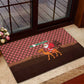 Morocco Christmas Rubber Doormat Santa Claus Camel Caravan Desert Scene - African Pride