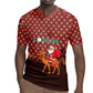 Morocco Christmas Rugby Jersey Santa Claus Camel Caravan Desert Scene - African Pride