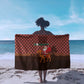 Morocco Christmas Sarong Santa Claus Camel Caravan Desert Scene - African Pride