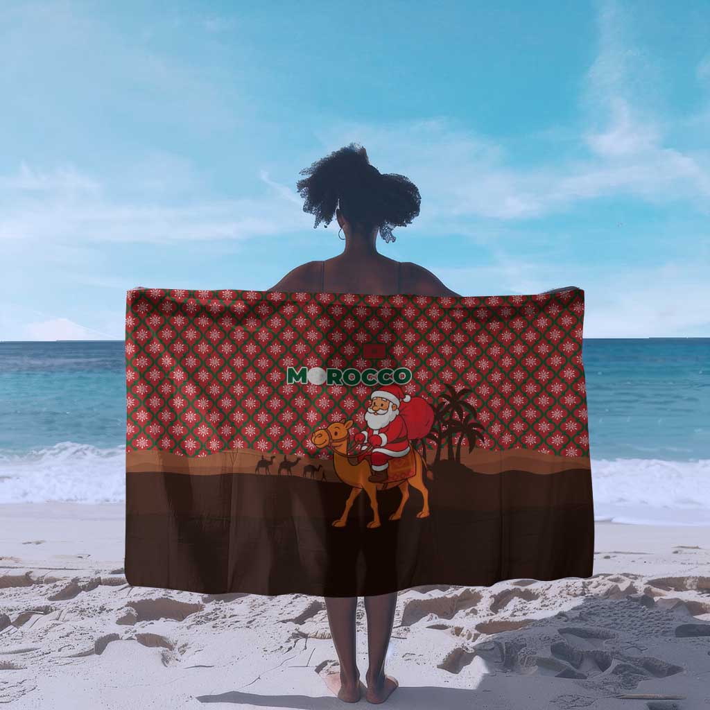 Morocco Christmas Sarong Santa Claus Camel Caravan Desert Scene - African Pride