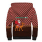 Morocco Christmas Sherpa Hoodie Santa Claus Camel Caravan Desert Scene - African Pride
