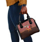 Morocco Christmas Shoulder Handbag Santa Claus Camel Caravan Desert Scene - African Pride