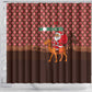 Morocco Christmas Shower Curtain Santa Claus Camel Caravan Desert Scene - African Pride