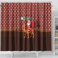 Morocco Christmas Shower Curtain Santa Claus Camel Caravan Desert Scene - African Pride