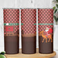 Morocco Christmas Skinny Tumbler Santa Claus Camel Caravan Desert Scene - African Pride