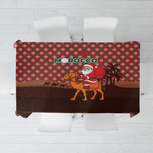 Morocco Christmas Tablecloth Santa Claus Camel Caravan Desert Scene - African Pride