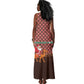 Morocco Christmas Tank Maxi Dress Santa Claus Camel Caravan Desert Scene - African Pride