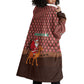 Morocco Christmas Wearable Blanket Hoodie Santa Claus Camel Caravan Desert Scene - African Pride