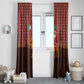 Morocco Christmas Window Curtain Santa Claus Camel Caravan Desert Scene - African Pride