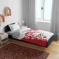 Morocco Christmas Bedding Set Red Horse Santa Hat Arabesque Pattern a - African Pride