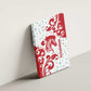 Morocco Christmas Canvas Wall Art Red Horse Santa Hat Arabesque Pattern a - African Pride