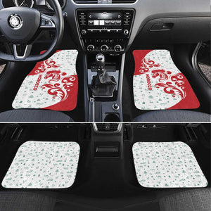 Morocco Christmas Car Mats Red Horse Santa Hat Arabesque Pattern a - African Pride
